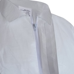 Chemsplash Polyprop Dust Suit Coverall, Zip Front White Medium | Buy Online | Chemsplash | Fisher Scientific